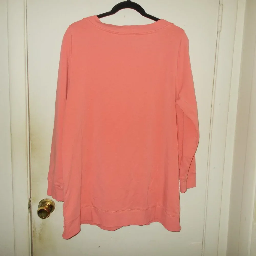 Soft Surroundings Make It Snappy Pullover/Sweatshirt Top Size Extra Large - Picture 4 of 7